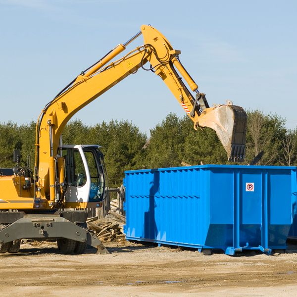 are there any restrictions on where a residential dumpster can be placed in Brownsville